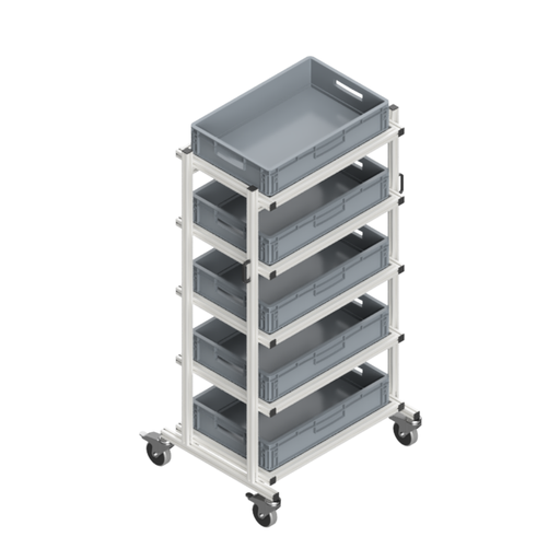 [00009605] Carrello con Contenitore Euro 60x40x12