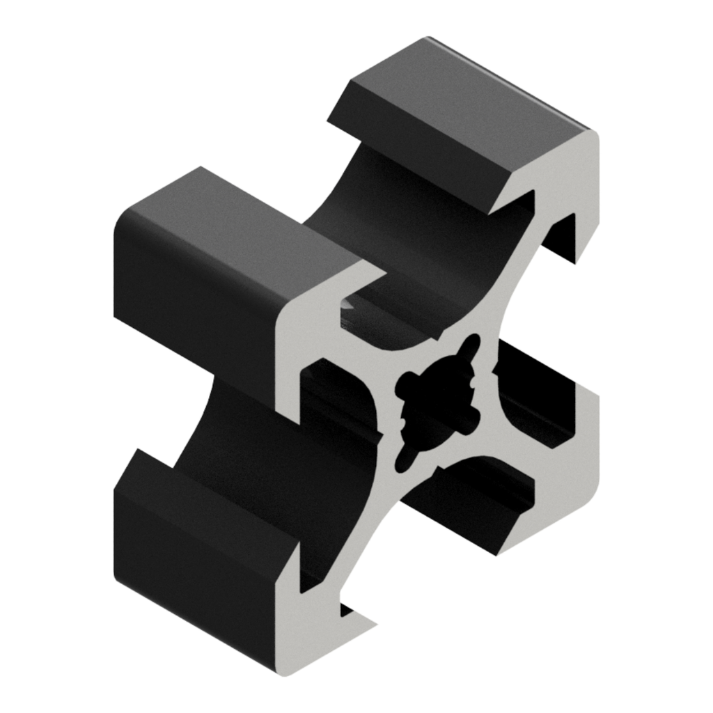 Profilo in Alluminio V-Slot 20x20 C.6 Nero