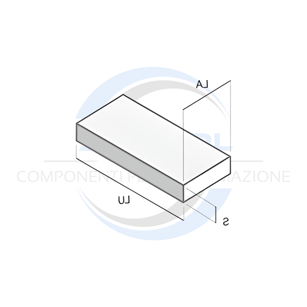 Profilo in Alluminio 6082 40x20 Anticorodal