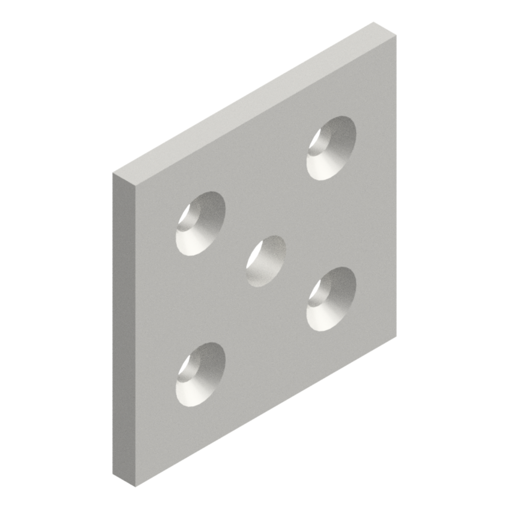 Piastra Porta Piedino 90x90 m16 TAF909016