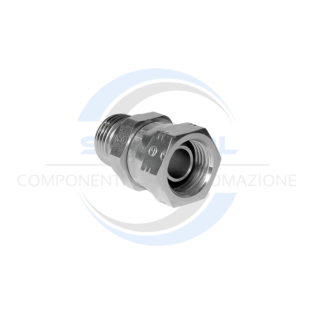 Raccordo Adattatore Diritto MF Girevole 1/4&quot; 01MG04