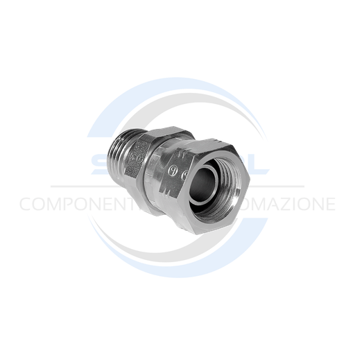 [00004953] Raccordo Adattatore Diritto MF Girevole 3/8&quot; 01MG06